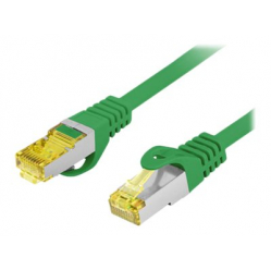 Patchcord LANBERG Cat.6A S/FTP LSZH CU 1.5m green
