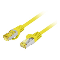 Patchcord LANBERG CAT.6A S/FTP LSZH CU 10m yellow Fluke Passed