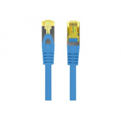 Patchcord LANBERG Kat 6A S/FTP LSZH CU 3M Niebieski Fluke Passed