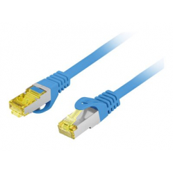 Patchcord LANBERG Kat 6A S/FTP LSZH CU 5M Niebieski Fluke Passed