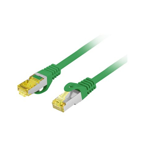Patchcord LANBERG Kat 6A S/FTP LSZH CU 5M Zielony Fluke Passed
