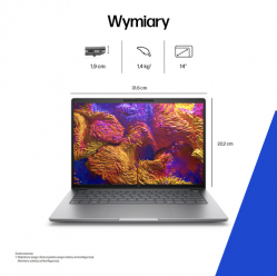 Laptop HP Zbook 8 G1AK 14 WUXGA Ryzen AI 7 350 1TB 16GB AMD BK FPR Win11P