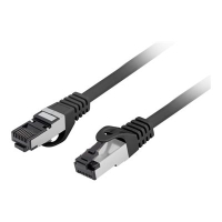 Patchcord LANBERG Kat 8 1 S/FTP LSZH CU 1M Czarny Fluke Passed