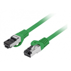 Patchcord LANBERG Kat 8 1 S/FTP LSZH CU 1M Zielony Fluke Passed