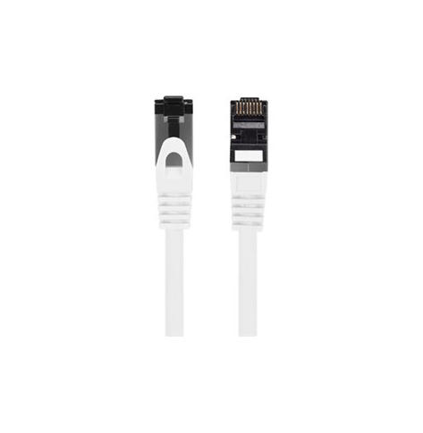 Patchcord LANBERG Kat 8 1 S/FTP LSZH CU 3M Bialy Fluke Passed
