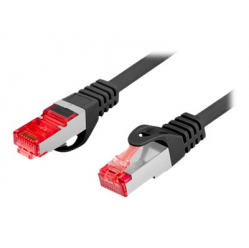 Patchcord LANBERG kat.6 FTP LSZH CU 0.25m czarny Fluke passed