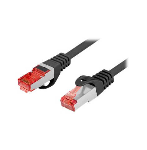 Patchcord LANBERG kat.6 FTP LSZH CU 1.5m czarny Fluke passed