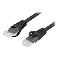 Patchcord LANBERG kat.6 UTP LSZH CU 0.25m czarny