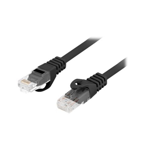 Patchcord LANBERG kat.6 UTP LSZH CU 1.5m czarny Fluke passed