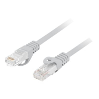 Patchcord LANBERG kat.6 UTP LSZH CU 1m szary Fluke passed