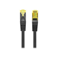 Patchcord LANBERG Kat.6A S/FTP LSZH CU 1m czarny