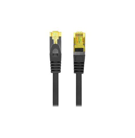 Patchcord LANBERG Kat.6A S/FTP LSZH CU 1m czarny