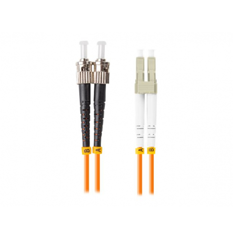 Patchcord LANBERG światłowodowy MM ST/UPC-LC/UPC DX OM2 1m