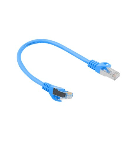 Patchcord LANBERG PCF6-10CC-0025-B Lanberg RJ45 cat.6 FTP 0.25m niebieski