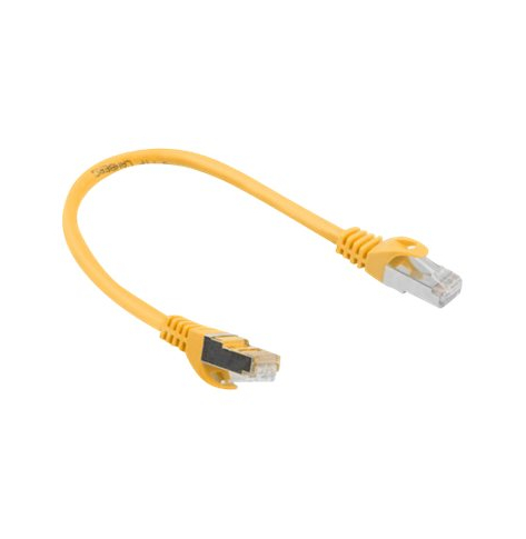 Patchcord LANBERG PCF6-10CC-0025-Y Lanberg RJ45 cat.6 FTP 0.25m pomara