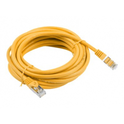 Patchcord LANBERG PCF6-10CC-0500-Y Lanberg RJ45 cat.6 FTP 5m pomara