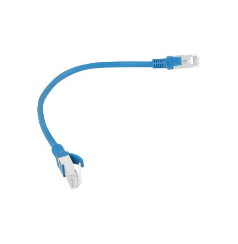 Patchcord LANBERG PCU5-10CC-0025-B Lanberg RJ45, kat. 5e, UTP, 0.25m, niebieski