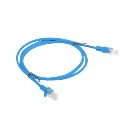Patchcord LANBERG PCU5-10CC-0100-B Lanberg RJ45, kat. 5e, UTP, 1m, niebieski