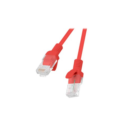 Patchcord LANBERG PCU5-10CC-0100-R Lanberg RJ45 cat. 5e UTP 1m czerwony