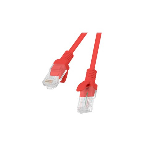 Patchcord LANBERG PCU5-10CC-0150-R Lanberg RJ45 kat. 5e UTP 1.5m czerwony