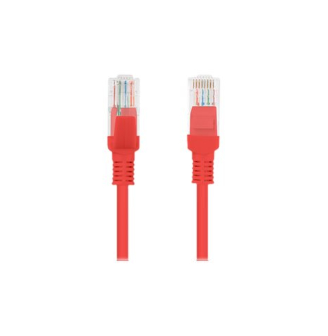 Patchcord LANBERG PCU5-10CC-0200-R Lanberg RJ45 kat. 5e UTP 2m czerwony