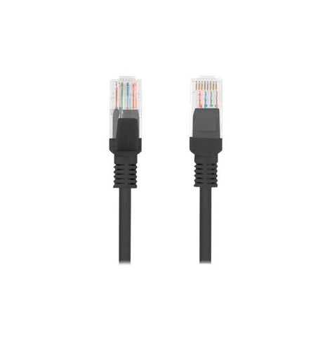 Patchcord LANBERG PCU5-10CC-1000-BK Lanberg RJ45 cat. 5e UTP 10m czarny