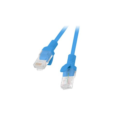 Patchcord LANBERG PCU5-20CC-0025-B Lanberg RJ45, kat. 5e, UTP, 0.25m, niebieski, op. zbiorcze 10 szt
