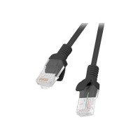 Patchcord LANBERG PCU5-20CC-0050-BK Lanberg RJ45, kat. 5e, UTP, 0.5m, czarny, op. zbiorcze 10 szt