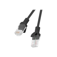 Patchcord LANBERG PCU5-20CC-0200-BK Lanberg RJ45, kat. 5e, UTP, 2m, czarny, op. zbiorcze 10 szt