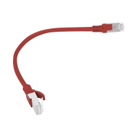 Patchcord LANBERG PCU6-10CC-0025-R Lanberg RJ45 kat. 6 UTP 0.25m czerwony