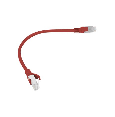 Patchcord LANBERG PCU6-10CC-0025-R Lanberg RJ45 kat. 6 UTP 0.25m czerwony