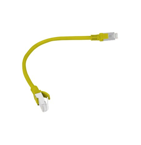 Patchcord LANBERG PCU6-10CC-0025-Y Lanberg RJ45 kat. 6 UTP 0.25m z