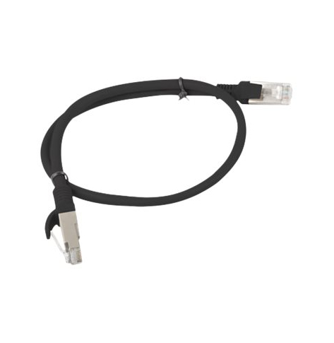 Patchcord LANBERG PCU6-10CC-0050-BK Lanberg RJ45 kat. 6 UTP 0.5m czarny