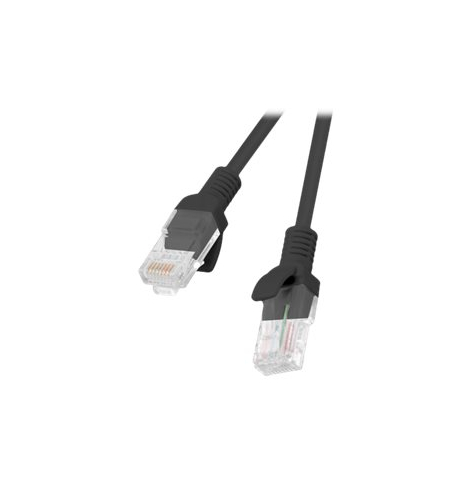 Patchcord LANBERG PCU6-10CC-0100-BK Lanberg RJ45 kat. 6 UTP 1m czarny
