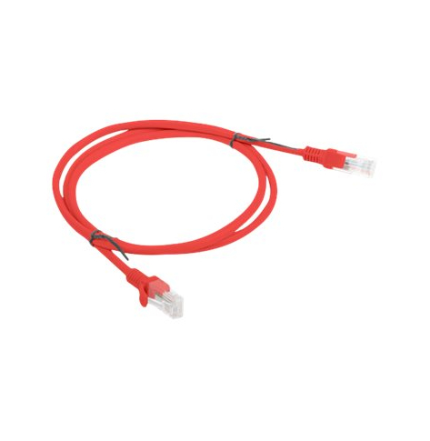 Patchcord LANBERG PCU6-10CC-0100-R Lanberg RJ45 kat. 6 UTP 1m czerwony