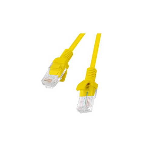 Patchcord LANBERG PCU6-10CC-0100-Y Lanberg RJ45 kat. 6 UTP 1m z