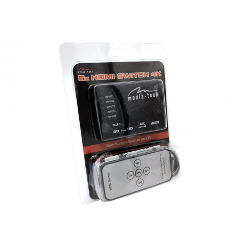 Kabel MEDIATECH MT5207 5xHDMI SWITCH 4K MT5207