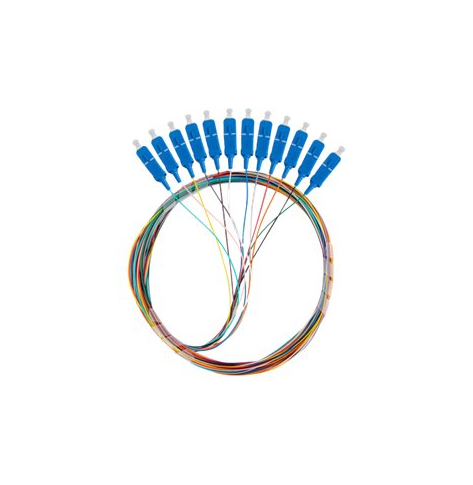 LANBERG Pigtail światłowodowy SM SC/UPC ES A1 12X2m MC