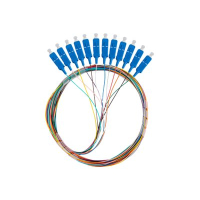 Pigtail światłowodowy LANBERG SM SC/UPC ST A1 12X2m MC