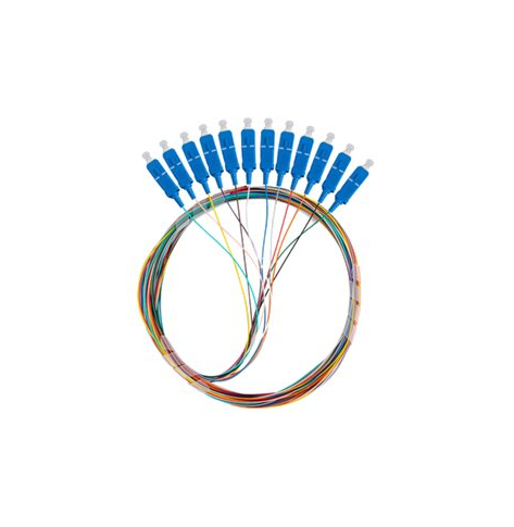 LANBERG Pigtail światłowodowy SM SC/UPC ST A1 12X2m MC