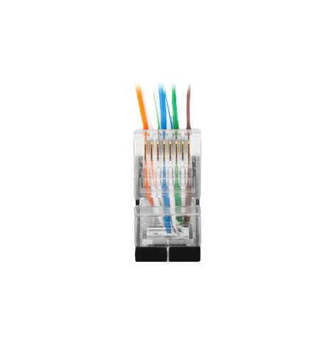 LANBERG PLS-5020EZ Lanberg wtyk sieciowy RJ45 (8P8C) KAT.5E FTP (20 SZT) przelotowy