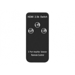Kabel LANBERG switch video 3-port HDMI black + micro USB port