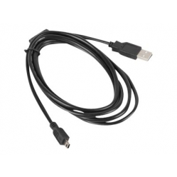 Kabel LANBERG usb mini-B M USB-A M 2.0 cable 1.8m black ferrite Canon