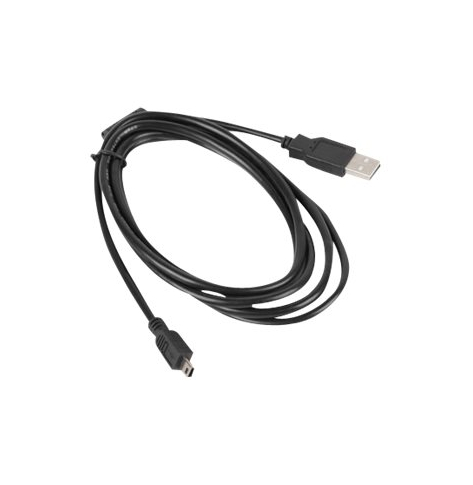 Kabel LANBERG usb mini-B M USB-A M 2.0 cable 1.8m black ferrite Canon