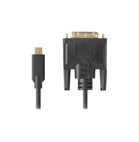 Kabel LANBERG USB-C M ->DVI-D 24+1 M 0.5m czarny