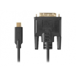 Kabel LANBERG USB-C M ->DVI-D 24+1 M 1.8m czarny