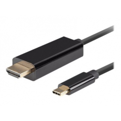 Kabel LANBERG USB-C M ->HDMI M 0.5m 4K czarny