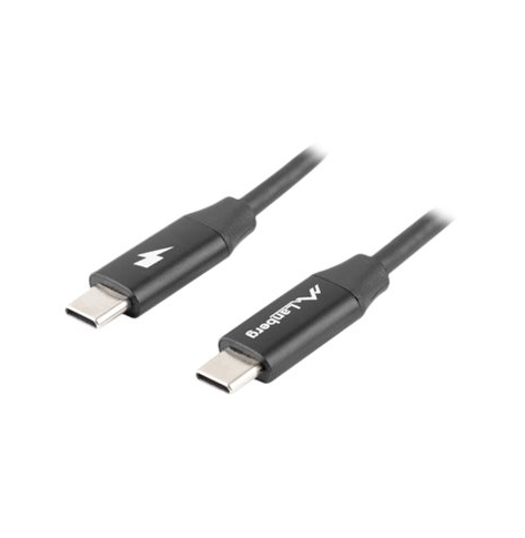 Kabel LANBERG USB-C M/M 2.0 cable 0.5m Quick Charge 4.0 black