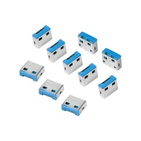 Blokada złącza USB LOGILINK AU0046 10 blokad niebieski