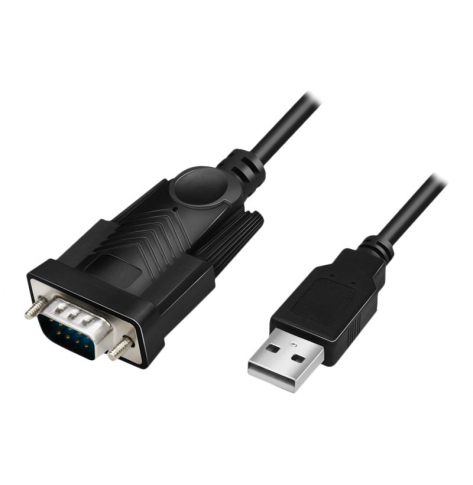 Cable LOGILINK AU0048A USB2.0 USB-A/M to DB9/M serial 1.5m Win11